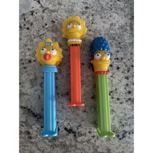 The Simpsons Pez Candy Dispensers Maggie/Marge/Lisa Lot of 3
